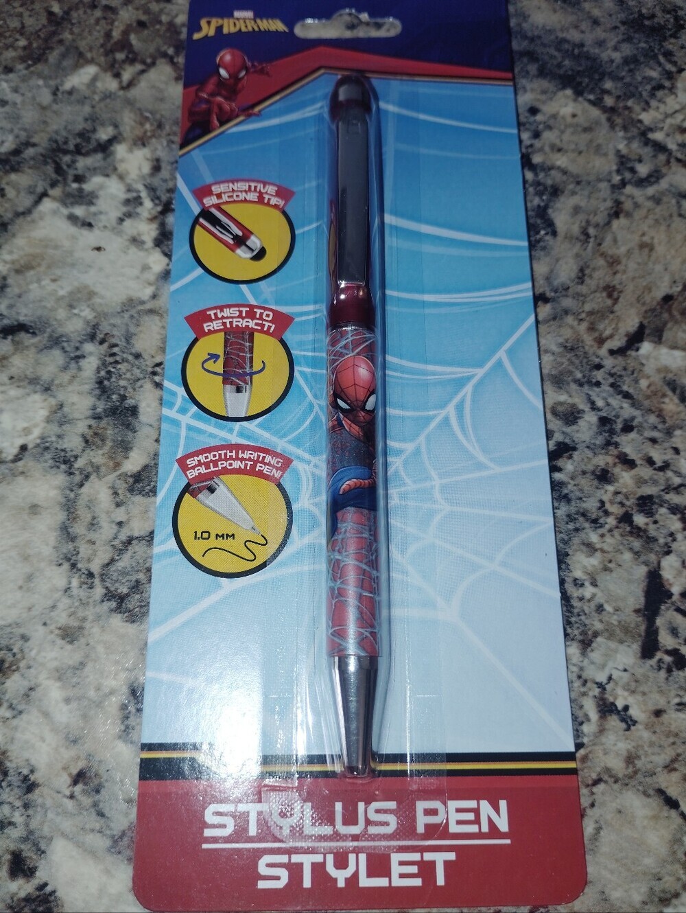Disney Spider-Man Red and Blue Stylus Pen New